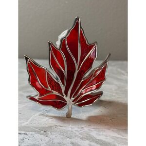 Bath & Body Works Red Stained Glass Maple‎ Leaf Wallflowers Fragrance Plug Fall